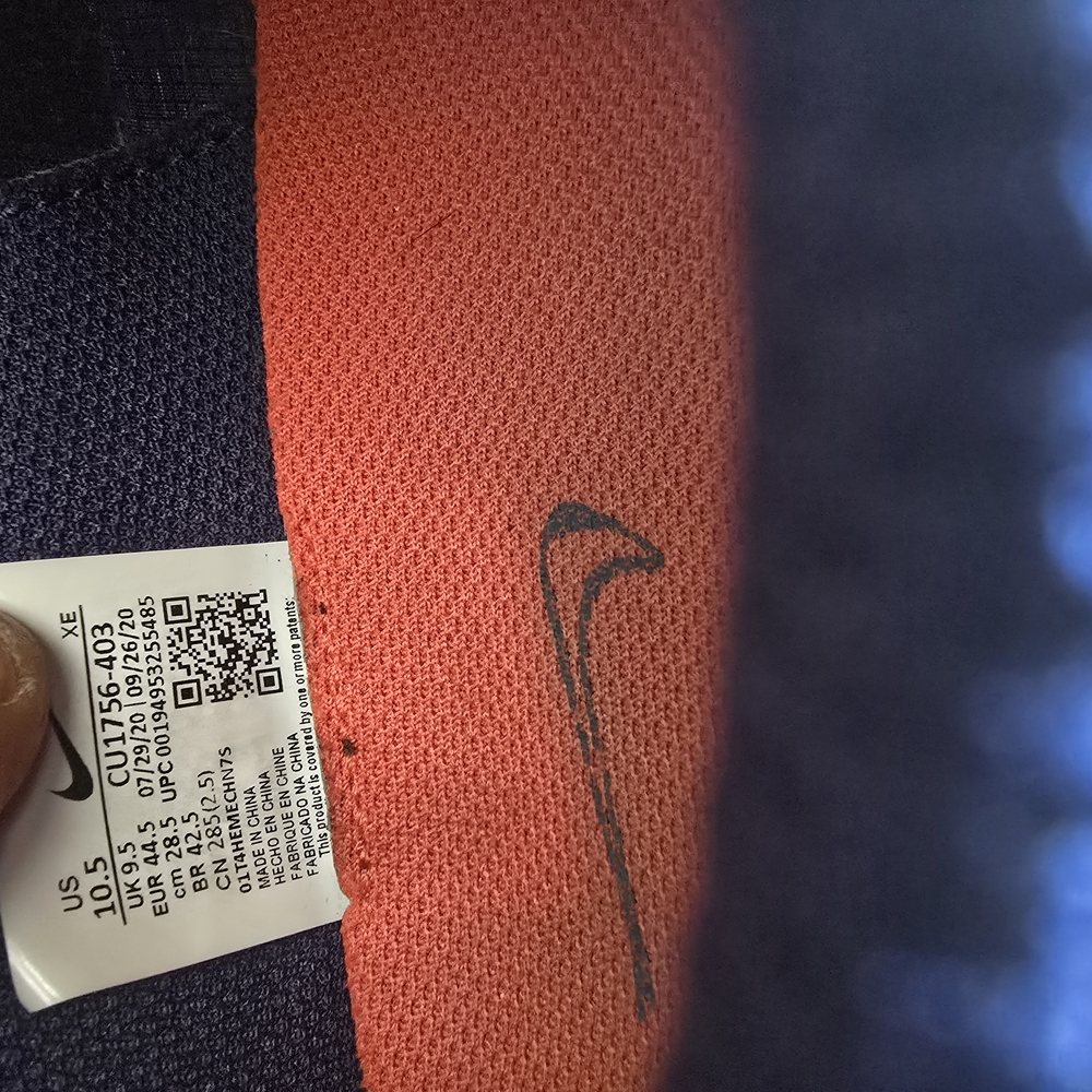 Nike Athletic Shoes - Blue, Orange, and White - Picture 6 of 8